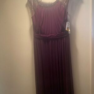 Deep purple dress